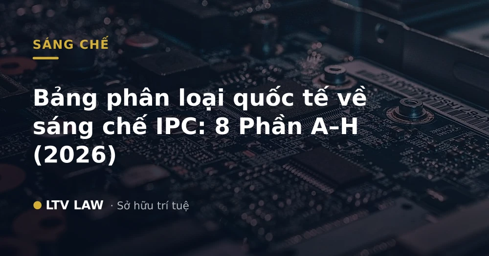 Bảng phân loại quốc tế về sáng chế IPC: 8 Phần A–H (2026)