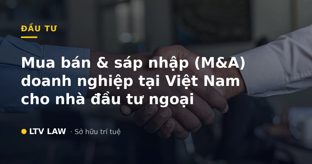 Mua bán & sáp nhập (M&A) doanh nghiệp tại Việt Nam cho nhà đầu tư ngoại