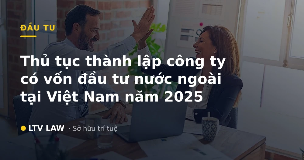 Thủ tục thành lập công ty có vốn đầu tư nước ngoài tại Việt Nam năm 2025